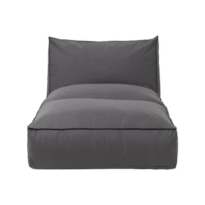 Șezlong de grădină Blomus Coal, lungime 190 cm, gri închis