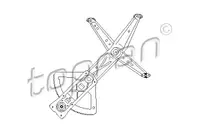 Mecanism actionare geam Fata Dreapta (manual) potrivit OPEL CORSA B 03.93-09.00
