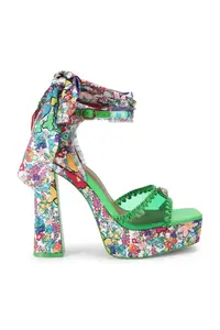 Kurt Geiger London sandale cu toc Vinyl Tie Platform