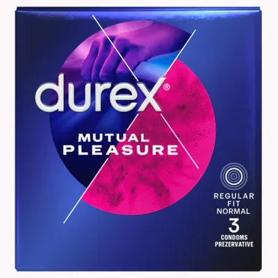 Prezervative Durex Mutual Pleasure, Reckitt Benckiser | 3 buc
