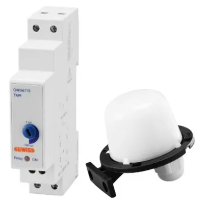Twilight Switch - Outdoor Probe - 1…100lux - 1 No Contact - 1 Modul