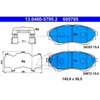 Set placute frana, frana disc ATE 13.0460-5795.2