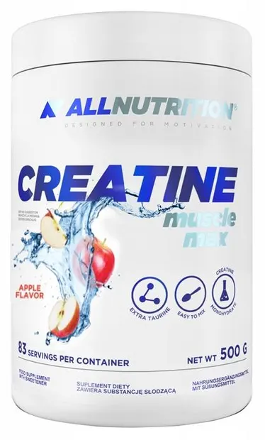 Creatine Muscle Max, măr, 500 g, AllNutrition