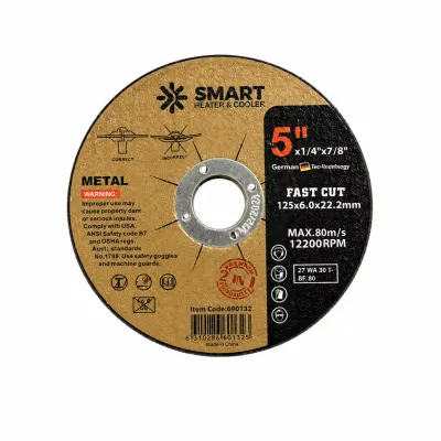 SET 5 BUC - Disc Taiere Inox si Metal T27, 125mm x 6.0mm x 22.23mm &ndash; disc concav