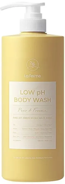 Laferme Gel de duș pentru echilibrarea pH-ului Pear & Freesia, 1000 ml