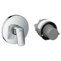 Set baterie dus si corp incastrat crom Hansgrohe, Logis