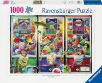 Puzzle Ravensburger din 1000 piese - Animale, extratereștri și ninja