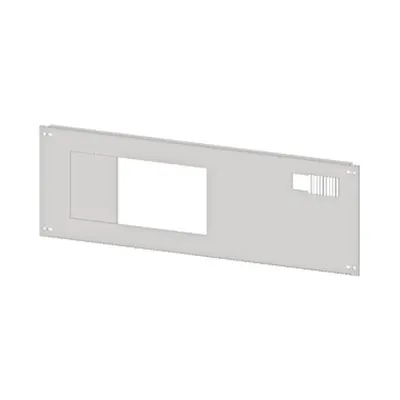 Front plate sheet steel with cutout 196x187mm, 4 unit-wide