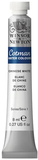 Vopsea pentru acuarelă Winsor & Newton Cotman - Alb, 8 ml