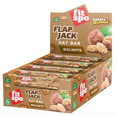 Flapjack, nucă, 12 x 80 g, FitSpo
