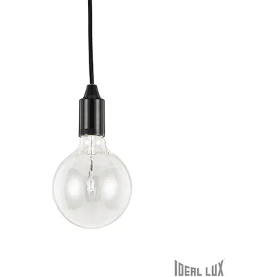 Pendul Edison, 1 bec, dulie E27, D:110mm, H:450/1300mm, Negru