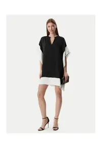 Rochie plaja - Alb/Negru