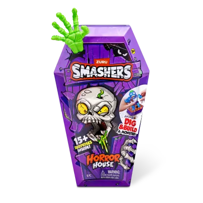 Set figurine si accesorii, Smashers, Horror House Medium, Verde, S1