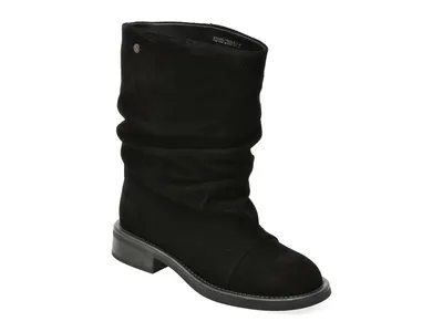 Cizme GRYXX negre, 39695, din piele intoarsa