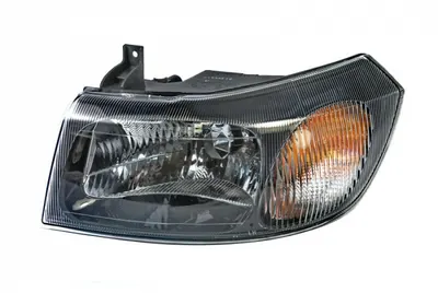 Far stanga (H4, electric, fundal negru, fundal galben) FORD TRANSIT 2000-2006