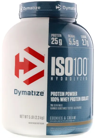 ISO 100, fursecuri și cremă, 2.3 kg, Dymatize