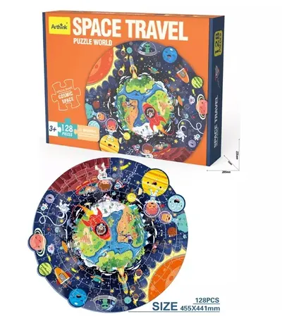 Puzzle rotund - Aventura Spatiala
