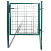 vidaXL Poartă de gard cu o singură ușă 100x100 cm, oțel vopsit în câmp electrostatic