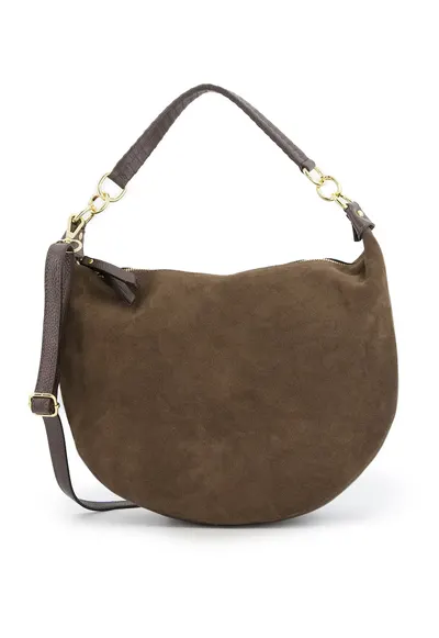 Geanta crossbody din piele indoarsa