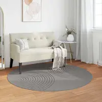 vidaXL Covor de interior GALATI Gri Ø 160 CM Poliester