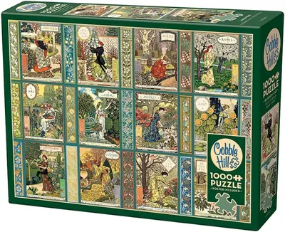 Puzzle Cobble Hill din 1000 de piese - Jardiniere: Calendarul grădinarului
