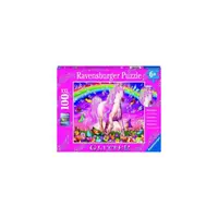 Puzzle Unicorn si Curcubeu, 100 Piese