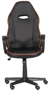 Scaun de gaming Carmen - 7530, negru/portocaliu