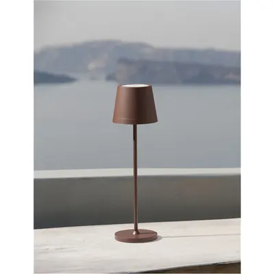 Lampa podea SEINA Nisipiu Brown Aluminiu & Acrylic LED 2 Wat 192Lm 2700K DC 5V IP54 Intrerupator On/Off/ USB-C Wire Rechargeable cu PG Baza Dimabil