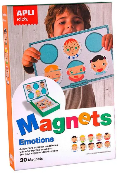 Joc educativ cu magneti Apli Kids - Emotii