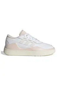Pantofi sport din piele si piele peliculizata Osade - Alb/Roz pal