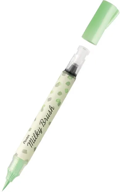 Pentel Milky Colour Brush Marker - Verde