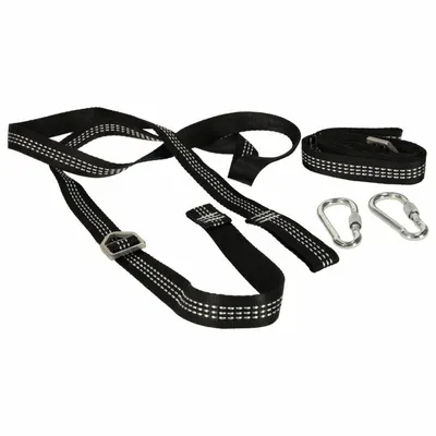Set de montaj pentru leagane si hamace, include doua curele robuste de 2 metri, in geanta de transport inclusa