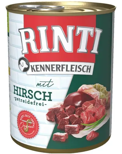 RINTI Kennerfleisch Venison hrana umeda caini adulti, cu vanat 800 gr