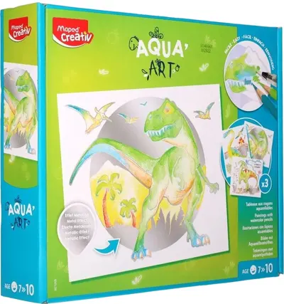 Set creativ Maped Creativ - Aqua Art, dinozuri
