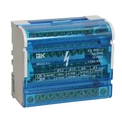 “N” neutral bus pentru a DIN-rail in 4x11 casing of group