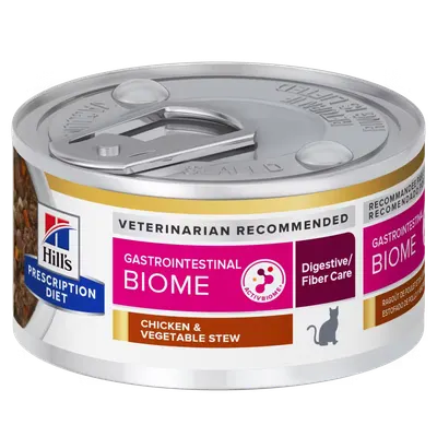 Hill's Prescription Diet Feline GI Biome Chicken & Vegetables Stew, 82 g