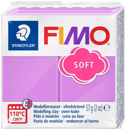 Lut polimeric Staedtler Fimo Soft - 57gr., lavanda