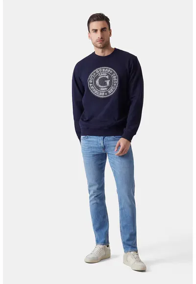 Blugi slim-fit din amestec de lyocell - Albastru