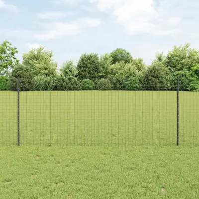 vidaXL Stâlp de gard încorporat 5 buc. Gri 140 cm
