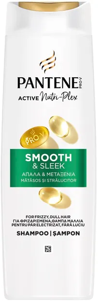 Pantene Pro-V Șampon pentru păr mătăsos, moale și neted Smooth & Sleek, 400 ml