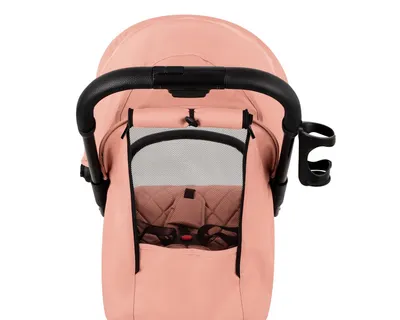 Carucior sport pana la 22kg KikkaBoo 0-48 luni,cadru din aluminiu cu pliere compacta,pozitie de somn,Compatibil avion,husa ploaie,suport pahar si geanta transport incluse Cloe Pink 2023