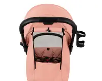 Carucior sport pana la 22kg KikkaBoo 0-48 luni,cadru din aluminiu cu pliere compacta,pozitie de somn,Compatibil avion,husa ploaie,suport pahar si geanta transport incluse Cloe Pink 2023