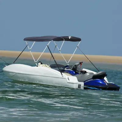 Gossi parasolar bimini 3 arcuri pereti din plasa 183x(137-152)x137 cm
