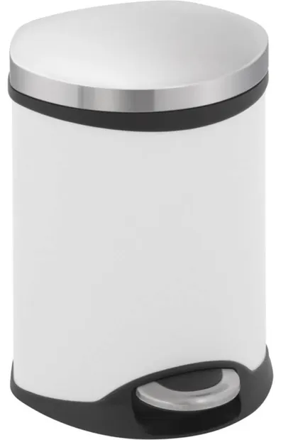 Coș de gunoi EKO - Shell, 6 l, alb