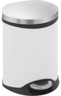 Coș de gunoi EKO - Shell, 6 l, alb