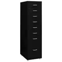 Gossi fiset mobil, negru, 28x41x109 cm, metal