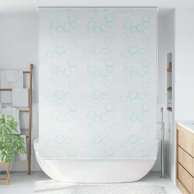 vidaXL Roletă perdea de duș 140x240 cm Model bule