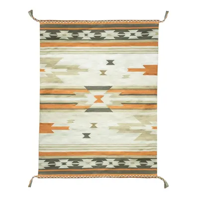 Covor reversibil pentru exterior din plastic reciclat Green Decore Aztec, 120 x 180 cm