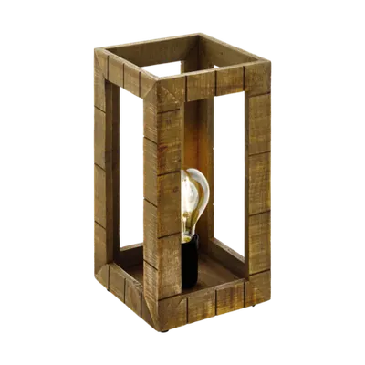 Lampa de masa TAKHIRA negru, brown 220-240V,50/60Hz