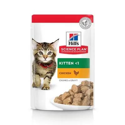 Hrana umeda pisici, Hill's Science Plan Feline Kitten Chicken, 85 g